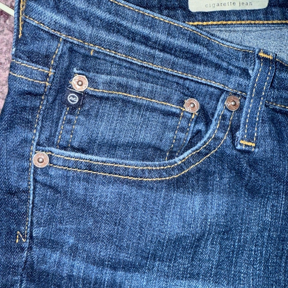 AG Adriano Goldschmied the Stilt cigarette Women’s Skinny Jeans Blue Denim 29 R - Picture 7 of 8